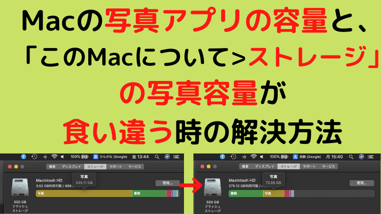 写真共有を減らして解決 Macの写真アプリの容量と このmacについて ストレージ の写真容量が食い違う時の解決方法 Umedaya Com